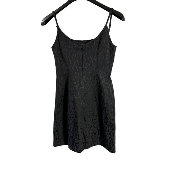 90s Y2K Express Black Paisley Tank Mini Dress 7/8 Whimsygoth Romantic Vampire - Picture 1 of 7